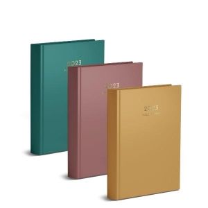 2023 A5 Page a Day Colour Block Diary Half Page Weekends