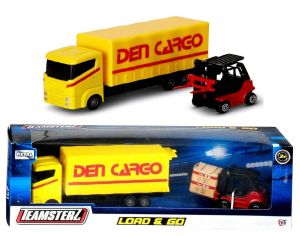 Teamsterz Load and Go Commercial Cargo Lorry With Forklift Truck [Yellow]