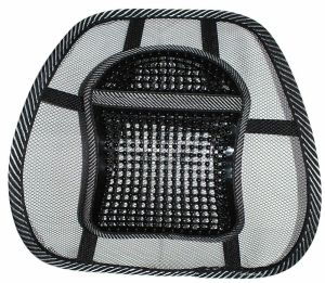 Black Mesh Lower Back Lumbar Support for Office Work Chairs In Car Seat Posture