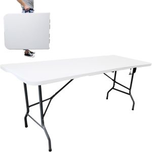 Heavy Duty Folding Table 6ft 1.8M Indoor Outdoor Garden Catering Foldable Table