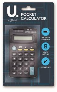 SMALL/MINI POCKET CALCULATOR School Office Home Stationery 8 Digit Solar Power