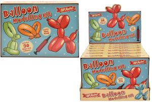 Balloon Modelling Kit - Includes 30 Balloons, Pump, Eye Stickers & Instructions