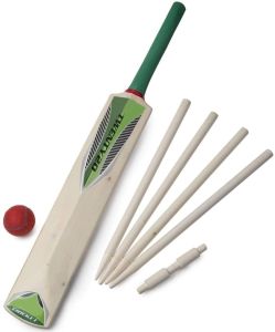 KT - Size 5 Cricket Set In Mesh Carry Bag Garden Outdoor Game Kid