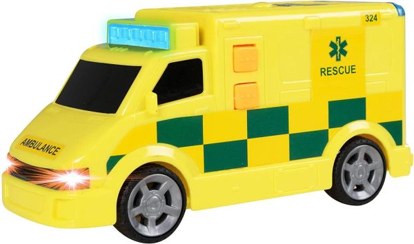 Teamsterz DieCast Emergency Response Ambulance Vehicle Light Sound Kids Toy
