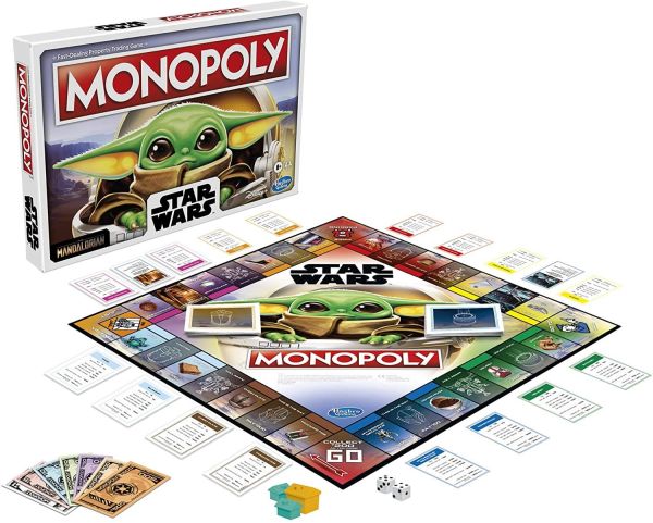 The Mandalorian Monopoly Official Star Wars Baby Yoda Edition Family Board Games 