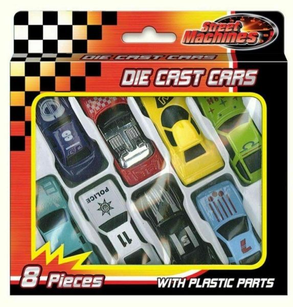 New 8 Pcs Die Cast F1 Racing Car Vehicle Play Set Toy Street Cars Kids Boys Gift 